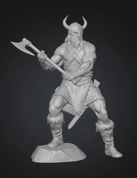 Mô hình Berserker of the North - Chiến binh Viking 3D in ấn tượng - Image 1