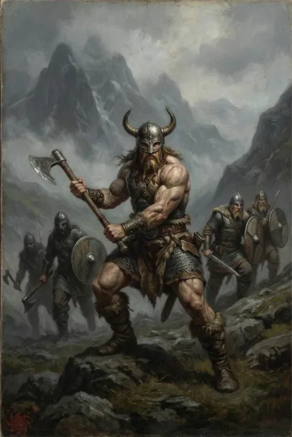 Mô hình Berserker of the North - Chiến binh Viking 3D in ấn tượng - Image 2