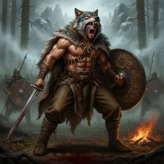 Mô hình 3D chiến binh sói The Howling Warlord cực chi tiết - Image 2