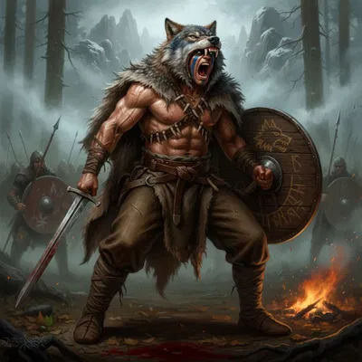 Mô hình 3D chiến binh sói The Howling Warlord cực chi tiết