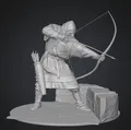 Mô hình 3D Crusader Archer - Cung thủ Thập tự chinh độc đáo - Thumbnail 1