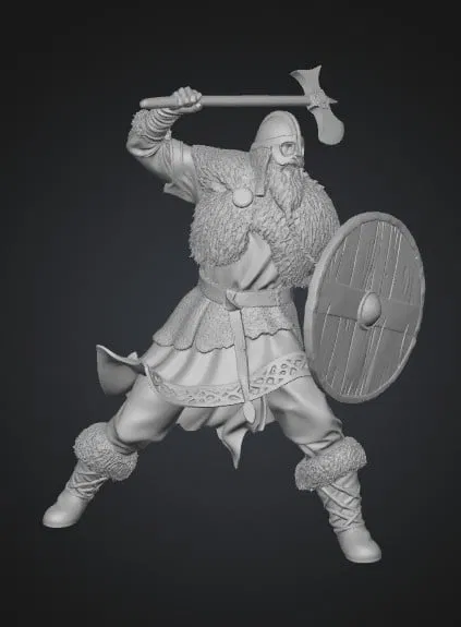 Mô hình 3D Stormshield Warrior - Chiến binh Viking dũng mãnh - Image 1