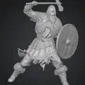 Mô hình 3D Stormshield Warrior - Chiến binh Viking dũng mãnh - Thumbnail 1