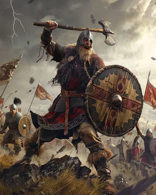 Mô hình 3D Stormshield Warrior - Chiến binh Viking dũng mãnh - Image 2