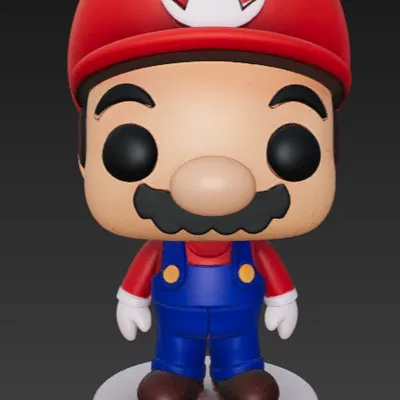 Mô hình Super Mario phong cách Funko Pop in 3D siêu đáng yêu