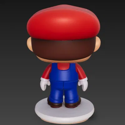 Mô hình Super Mario phong cách Funko Pop in 3D siêu đáng yêu