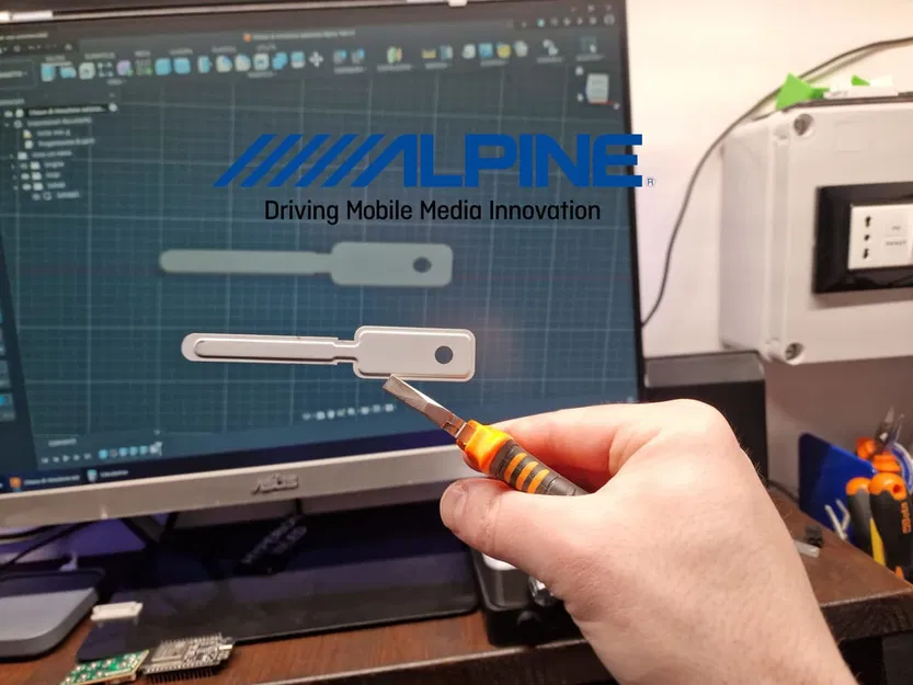 Chìa khóa tháo đầu đọc radio Alpine 1din - Image 2