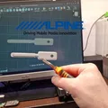 Chìa khóa tháo đầu đọc radio Alpine 1din - Thumbnail 2