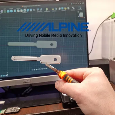 Chìa khóa tháo đầu đọc radio Alpine 1din