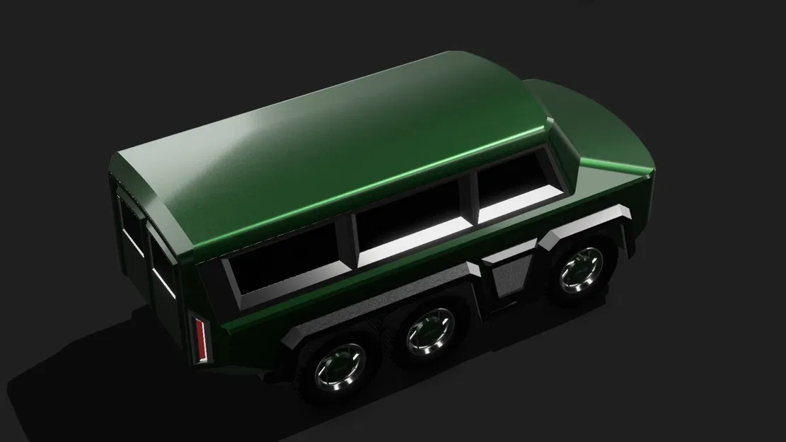 CL1M12 - Xe Vận Tải Quân Sự Bọc Thép 6x6 Off-Road - Image 3