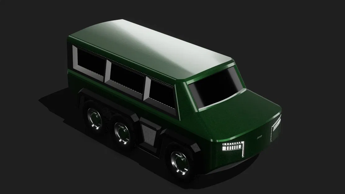 CL1M12 - Xe Vận Tải Quân Sự Bọc Thép 6x6 Off-Road - Image 8