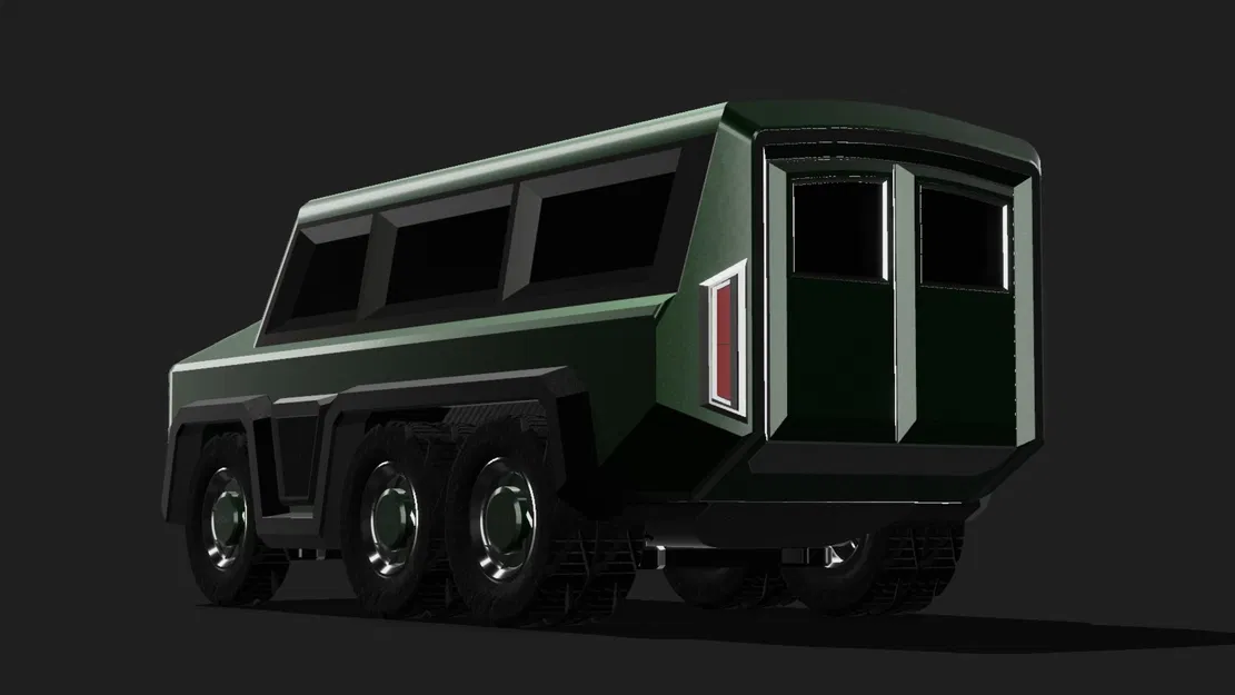 CL1M12 - Xe Vận Tải Quân Sự Bọc Thép 6x6 Off-Road - Image 9