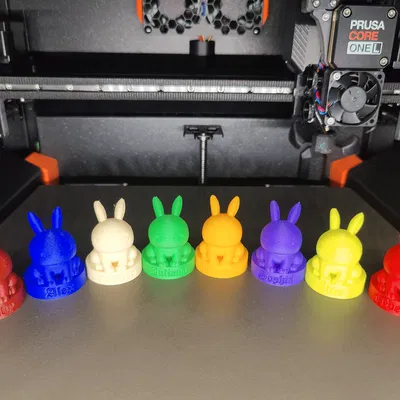 Móc khóa thỏ Phục sinh in 3D cá nhân hóa với tên tùy chỉnh