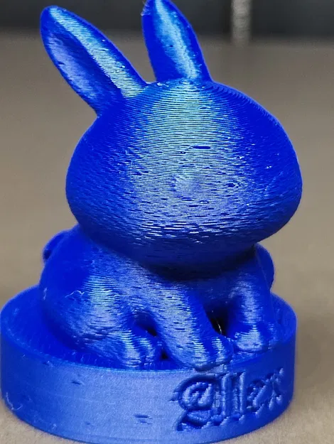 Móc khóa thỏ Phục sinh in 3D cá nhân hóa với tên tùy chỉnh - Image 2