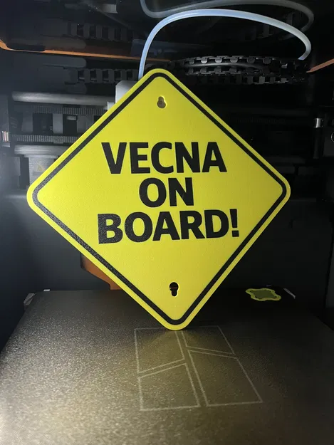 Vecna On Board! - Bảng hiệu trang trí xe hơi chủ đề Stranger Things - Image 2