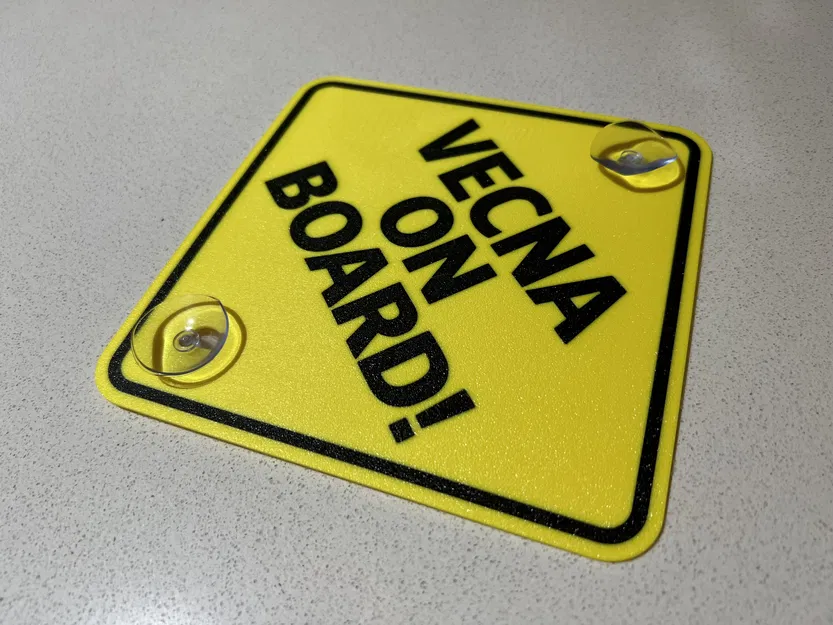 Vecna On Board! - Bảng hiệu trang trí xe hơi chủ đề Stranger Things - Image 5