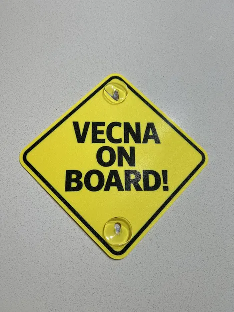 Vecna On Board! - Bảng hiệu trang trí xe hơi chủ đề Stranger Things - Image 6