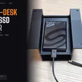 Giá Đỡ Đôi Ổ Cứng 2.5" HDD/SSD Gắn Dưới Bàn — In Nguyên Khối, Không Cần Support - Thumbnail 2