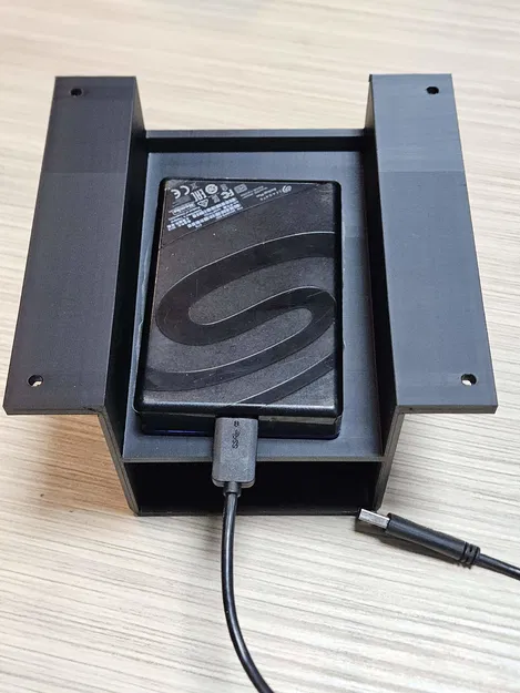 Giá Đỡ Đôi Ổ Cứng 2.5" HDD/SSD Gắn Dưới Bàn — In Nguyên Khối, Không Cần Support - Image 7