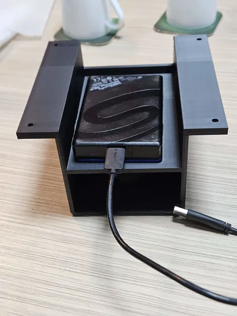 Giá Đỡ Đôi Ổ Cứng 2.5" HDD/SSD Gắn Dưới Bàn — In Nguyên Khối, Không Cần Support - Image 8