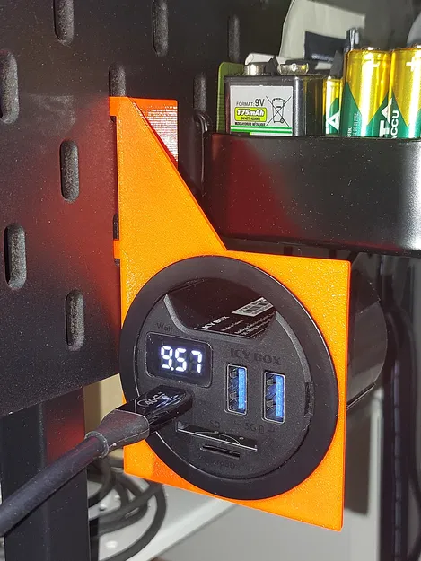 Giá treo thiết bị 60mm cho bảng IKEA SKÅDIS tiện lợi - Image 1