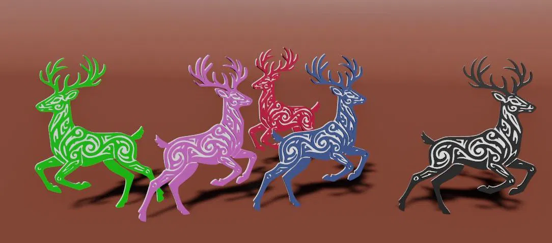 Mô hình con nai (Deer) trang trí nghệ thuật in 3D đẹp mắt - Image 3