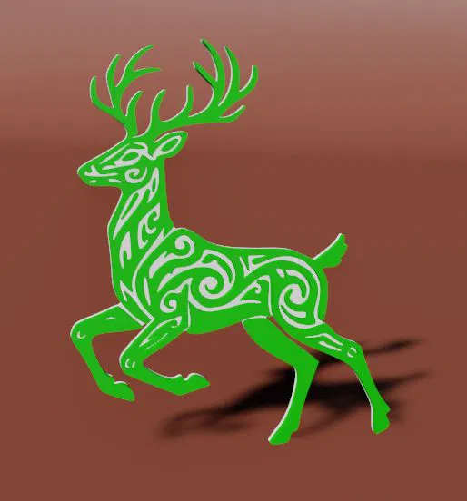 Mô hình con nai (Deer) trang trí nghệ thuật in 3D đẹp mắt - Image 5
