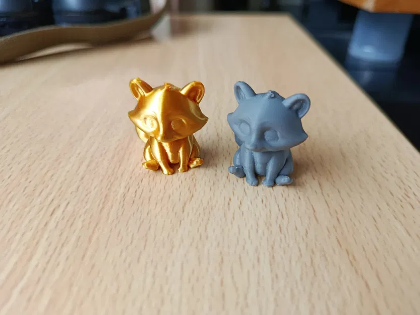 Mô hình 3D chú gấu mèo nhỏ (Tiny Cute Racoon) dễ thương - Image 1