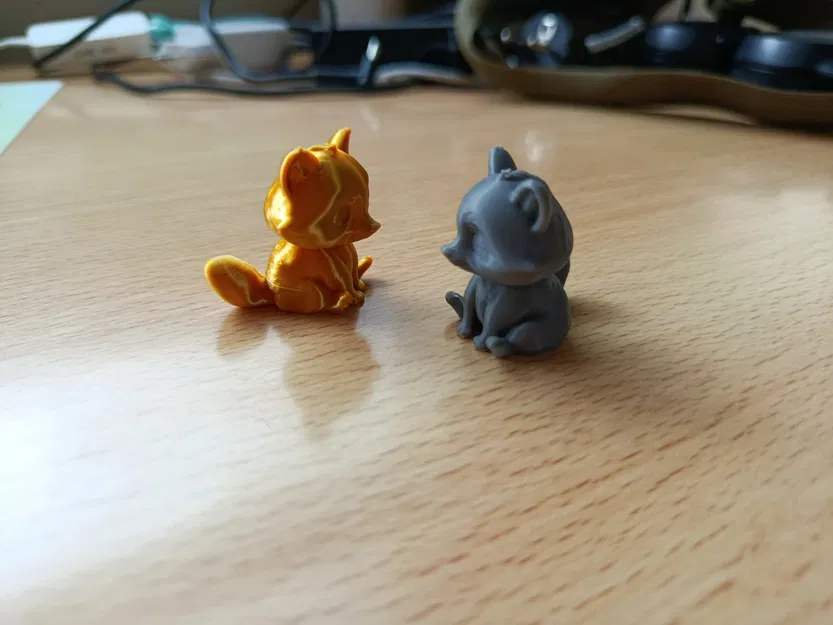 Mô hình 3D chú gấu mèo nhỏ (Tiny Cute Racoon) dễ thương - Image 3