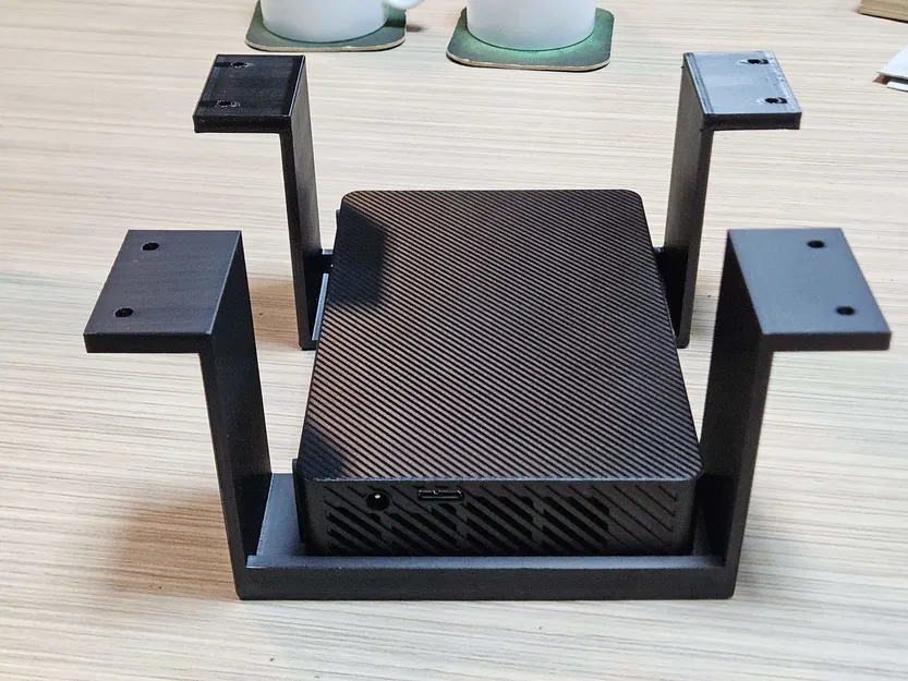 Giá đỡ ổ cứng 3.5" gắn dưới bàn - Thiết kế 2 mảnh, tùy chỉnh khoảng cách, không cần support - Image 5