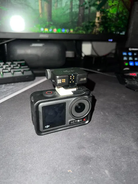 Đế gắn micro cho DJI Osmo Action 4, 5, 6 Pro - In 3D tiện dụng - Image 2