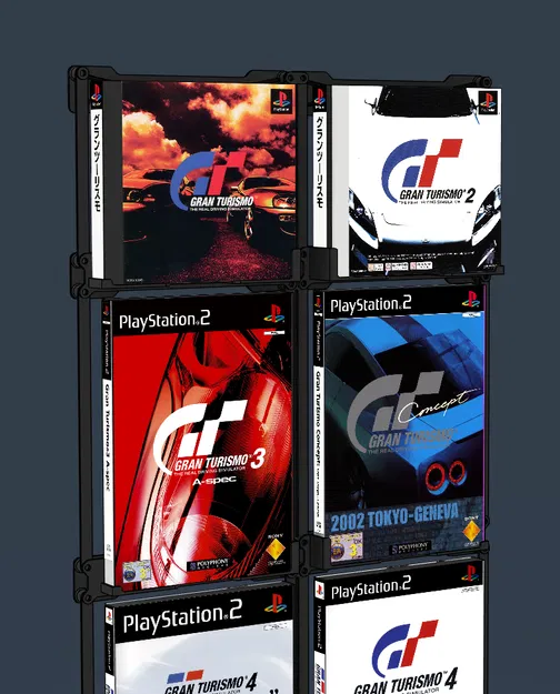 Giá treo tường dạng module cho hộp đĩa PlayStation (CD/DVD/Bluray/Steelbook) - Image 4