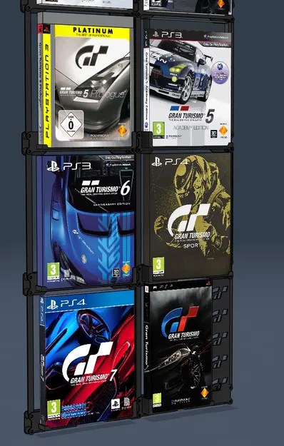Giá treo tường dạng module cho hộp đĩa PlayStation (CD/DVD/Bluray/Steelbook) - Image 5