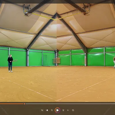 Giá đỡ điện thoại gắn lưới tennis - Phụ kiện tự quay video tennis