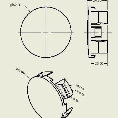 Nắp chụp mâm xe Lexus