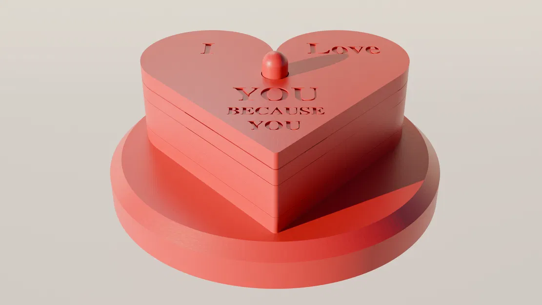 Reasons I Love You - Đĩa Trái Tim Xếp Chồng Quà Tặng - Image 1