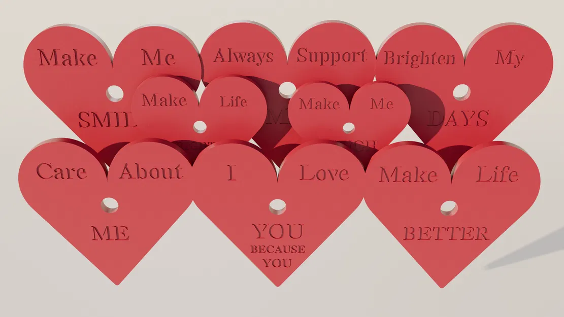 Reasons I Love You - Đĩa Trái Tim Xếp Chồng Quà Tặng - Image 2