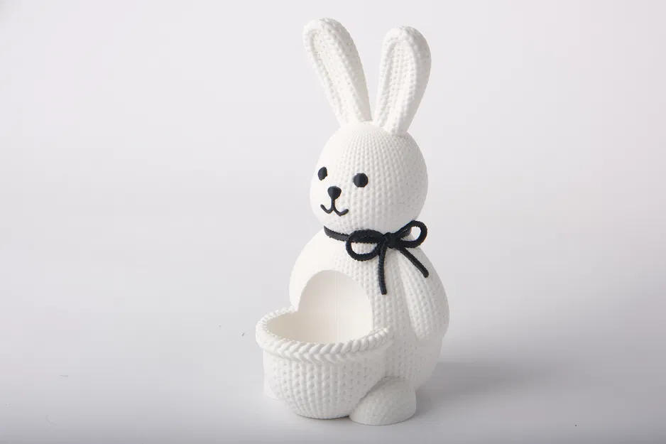 Giá Đỡ Trứng Phục Sinh Hình Chú Thỏ Có Kết Cấu Đan Len - Image 2