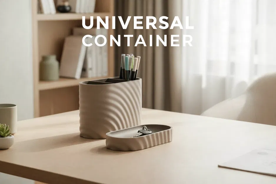 Bộ Hộp Và Khay Đựng Đồ Đa Năng Thiết Kế Gợn Sóng Hiện Đại - Image 1