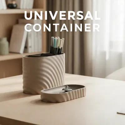 Bộ Hộp Và Khay Đựng Đồ Đa Năng Thiết Kế Gợn Sóng Hiện Đại