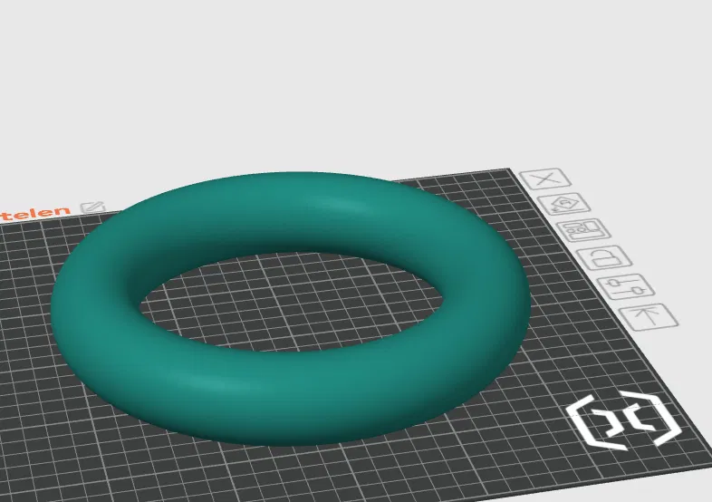 Mô hình đồ chơi 3D hình vòng nhẫn (torus) đơn giản, dễ in - Image 1