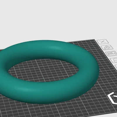 Mô hình đồ chơi 3D hình vòng nhẫn (torus) đơn giản, dễ in