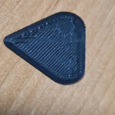 Tự in phím gảy đàn Guitar (Guitar Pick) 1mm bằng công nghệ 3D