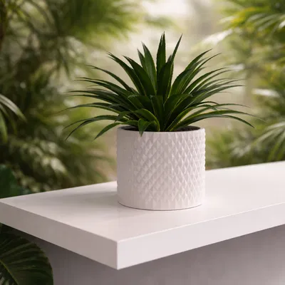 Diamond Pot: Chậu cây họa tiết kim cương in 3D sang trọng