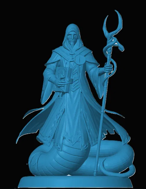 Mô hình Yuan-ti Wizard in 3D cho trò chơi tabletop và D&D - Image 1