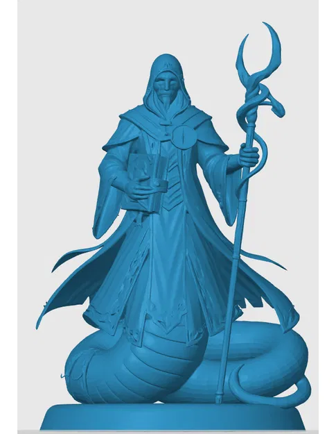 Mô hình Yuan-ti Wizard in 3D cho trò chơi tabletop và D&D - Image 2