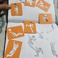 Bộ stencil người que hành động - Thumbnail 1
