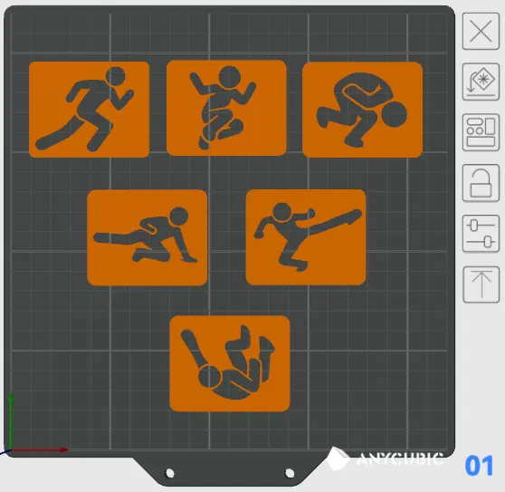 Bộ stencil người que hành động - Image 2