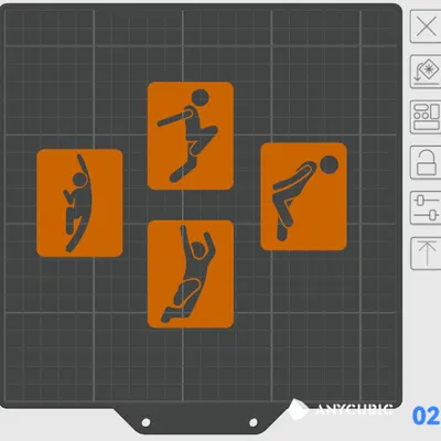 Bộ stencil người que hành động