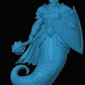 Mô hình in 3D Yuan-Ti Paladin - Chiến binh rắn cho bàn chơi D&D - Thumbnail 1